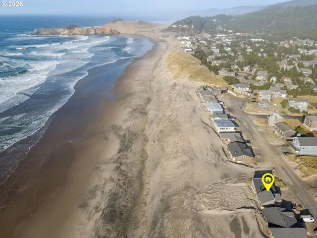 a view of city and ocean