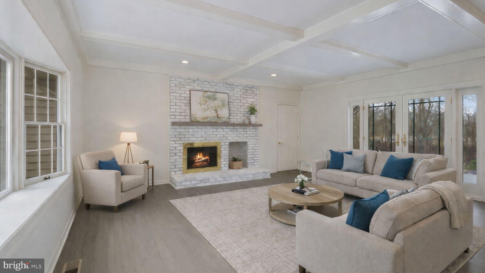 2520 Valley Road Jamison, PA 18929 - Photo 18 of 40 a living room with furniture and a fireplace