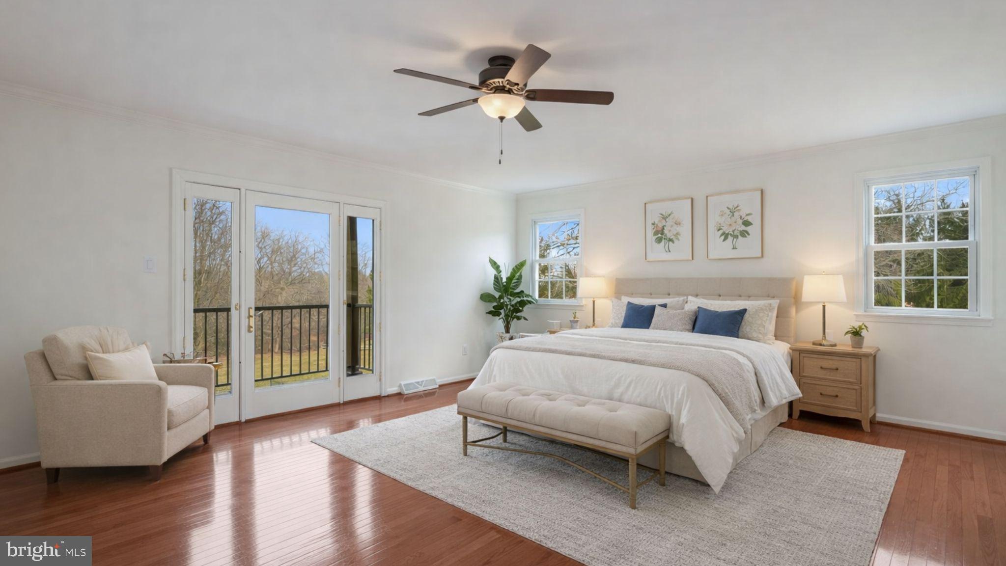 2520 Valley Road Jamison, PA 18929 - Photo 23 of 40 a bedroom with a large bed and a couch