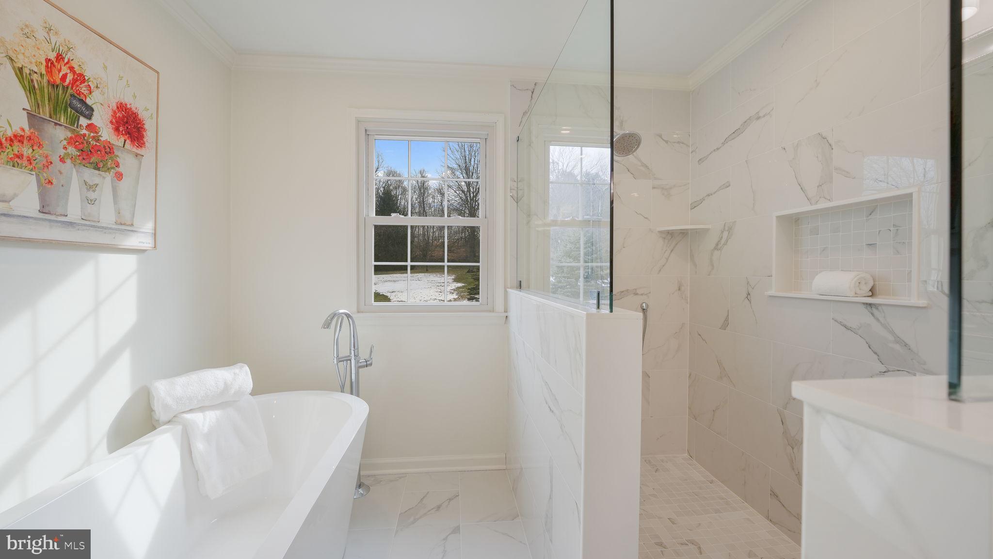 2520 Valley Road Jamison, PA 18929 - Photo 27 of 40 a bathroom with a bathtub and a shower