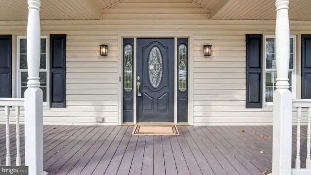 a view of front door of house