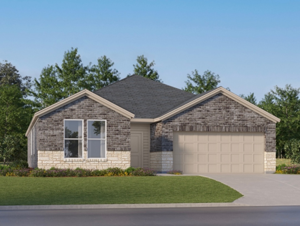 127 Rodney Boat Road Kyle, TX 78640 - Photo 1 of 5 a front view of a house with a yard and garage