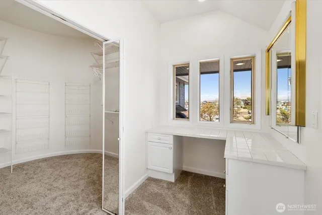 a living room with window