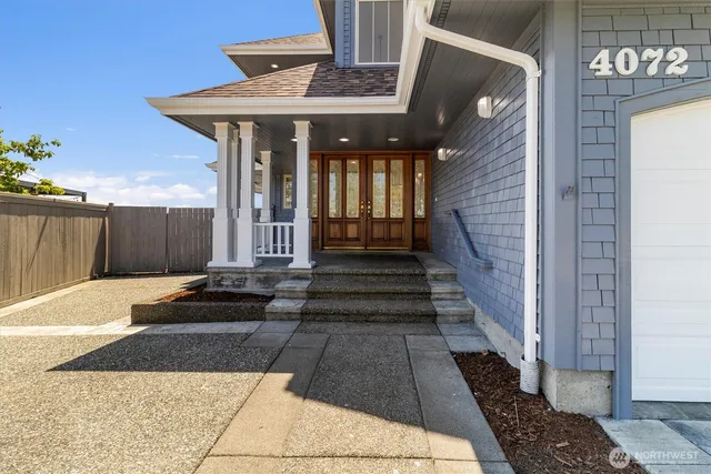 a front view of a house