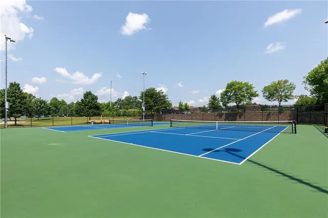 a view of outdoor space with seating
