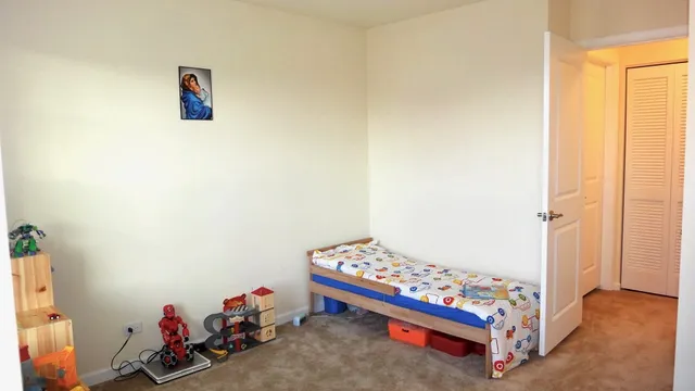 a room with toys and a table