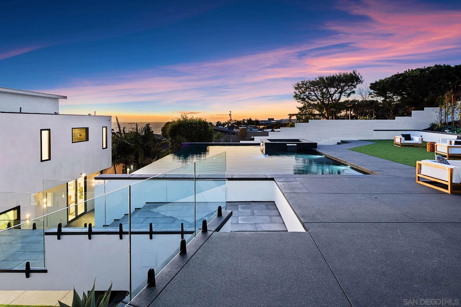 926 La Jolla Rancho Road La Jolla, CA 92037 - Photo 49 of 54 a view of a terrace with couches and city view