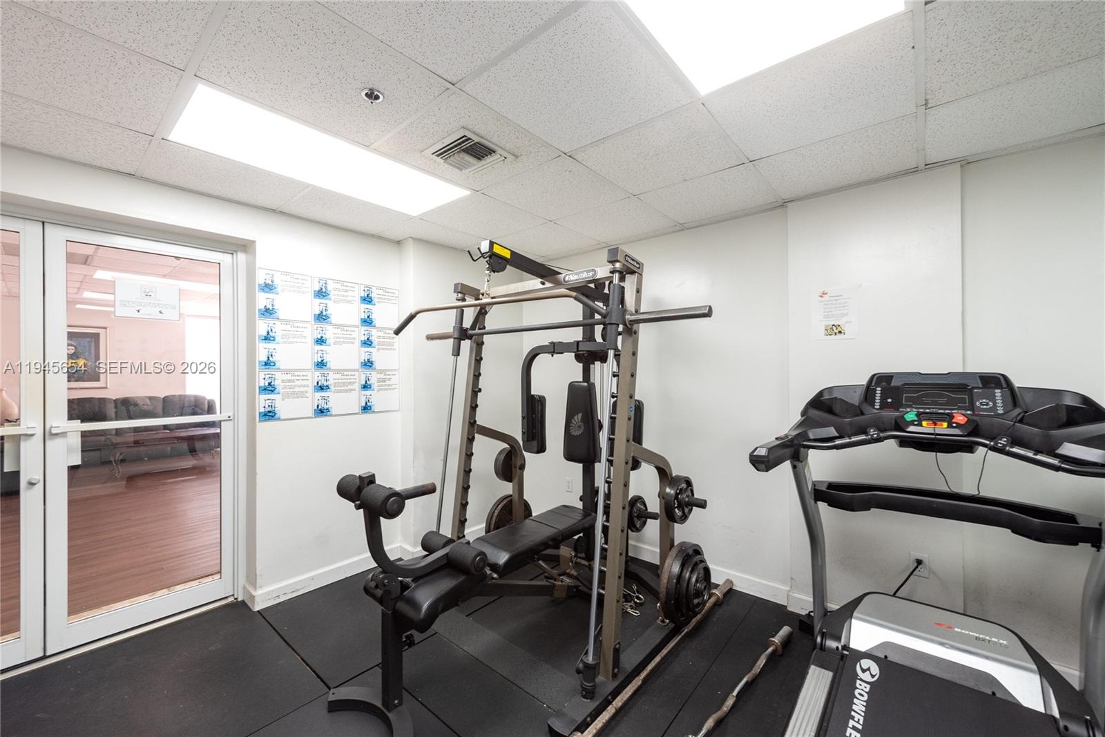 2400 Southwest 3rd Avenue, Unit 703 Miami, FL 33129 - Photo 27 of 29 a view of a room with gym equipment