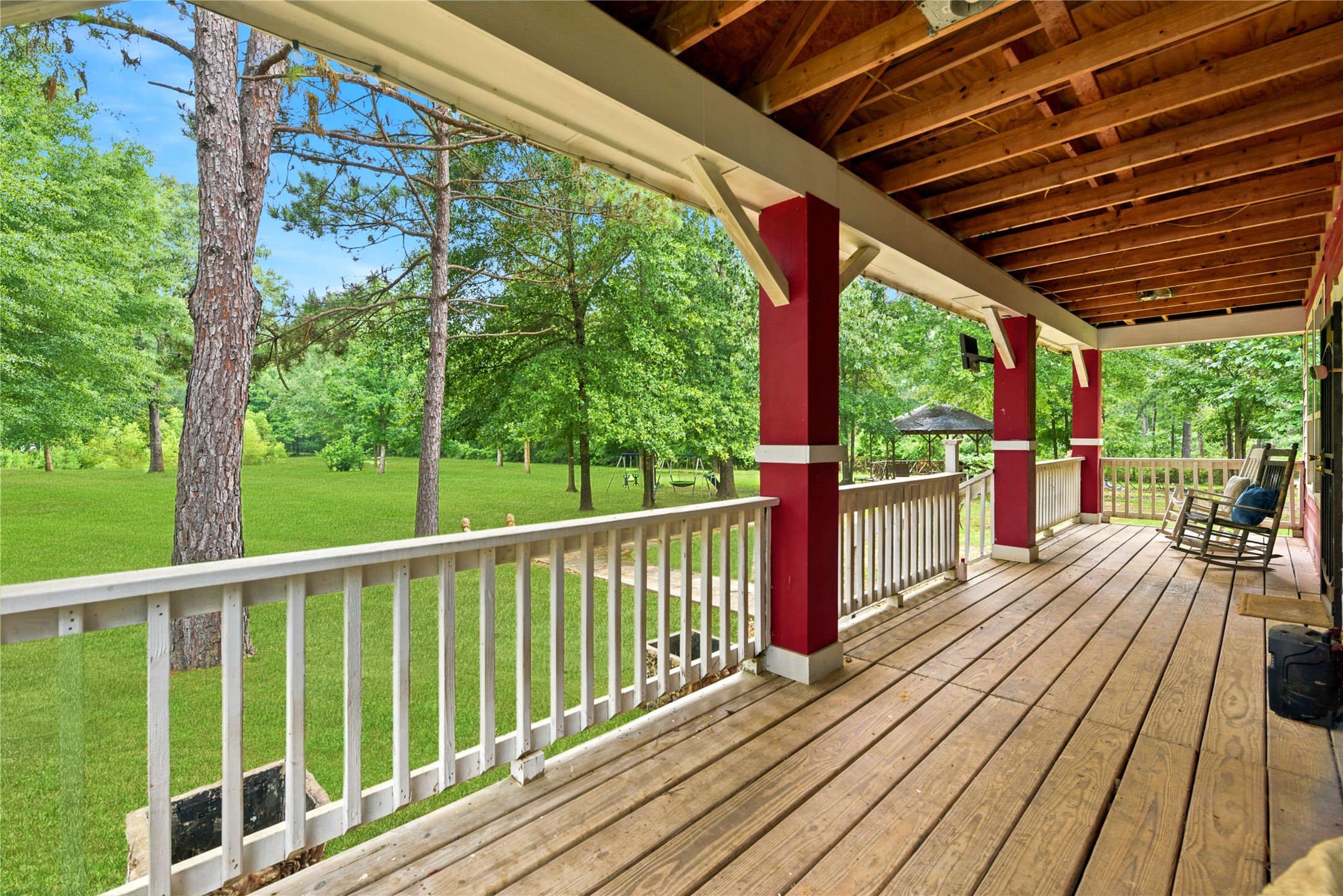 1151 County Line Road Shepherd, TX 77371 - Photo 10 of 48 porch looking towards yard