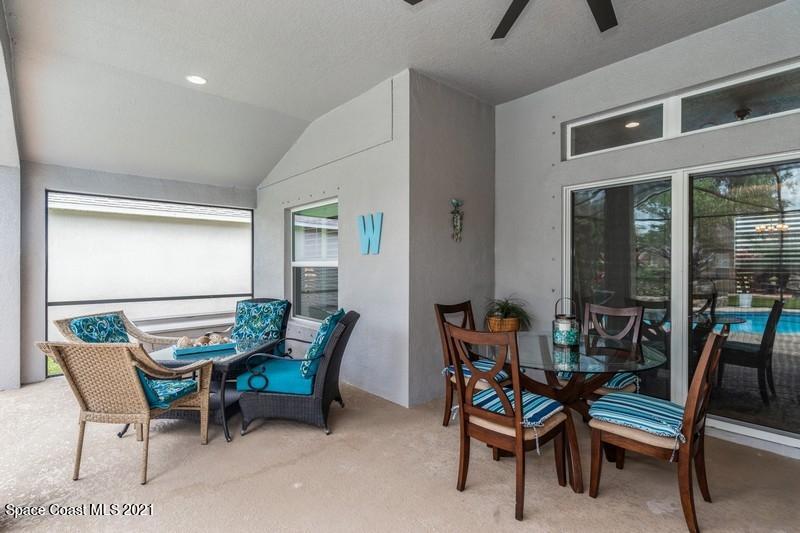 4072 Ruthann Circle Melbourne, FL 32934 - Photo 28 of 37 Vaulted Lanai Ceilings