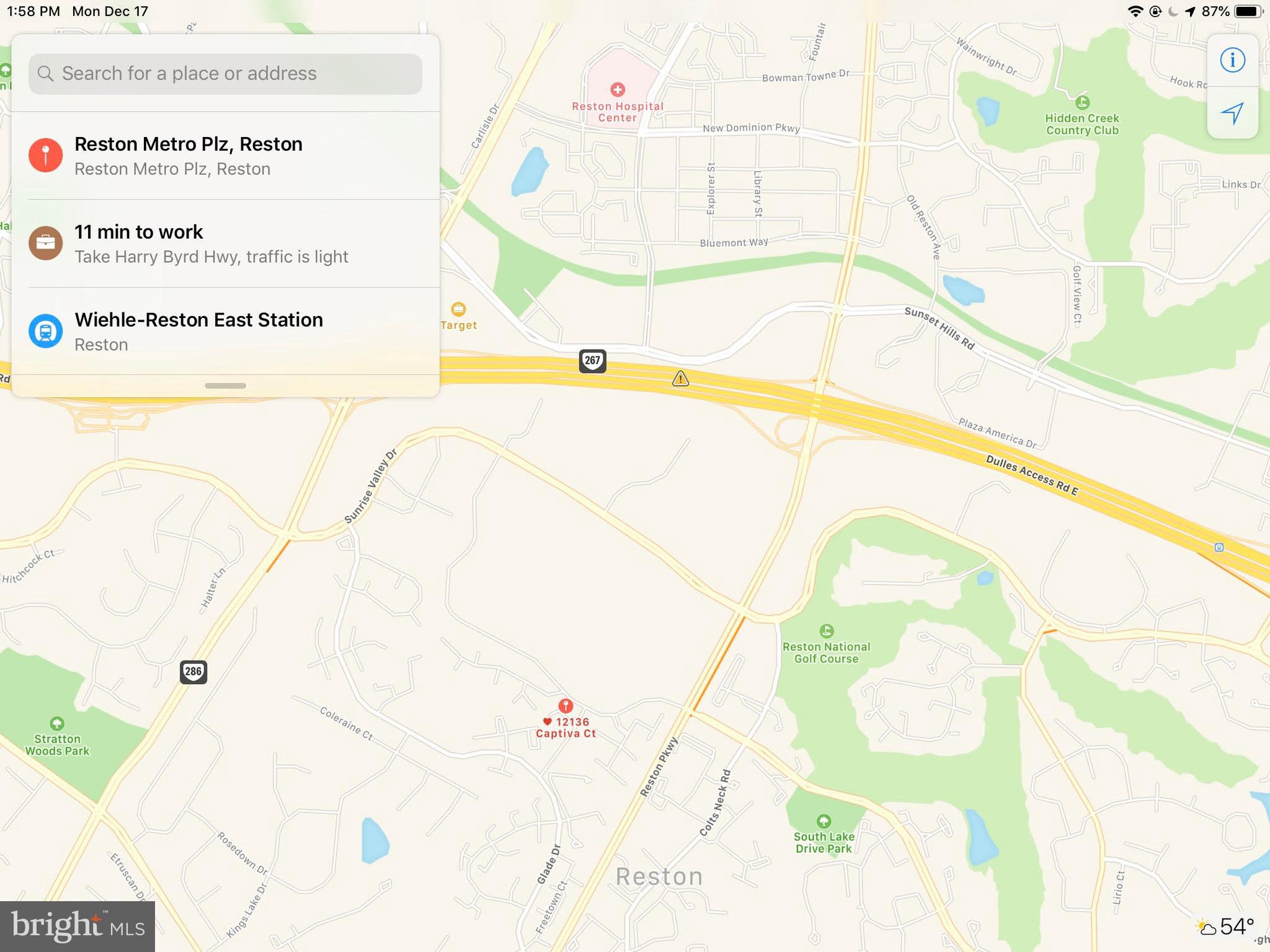 12136 Captiva Court Reston, VA 20191 - Photo 26 of 26 BETWEEN 2 METRO STOPS/APPR 1.5 MILE TO NEW RESTON