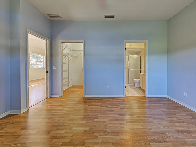 a view of an empty room and window