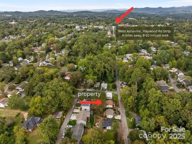 a view of city and mountain