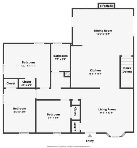 a picture of a floor plan