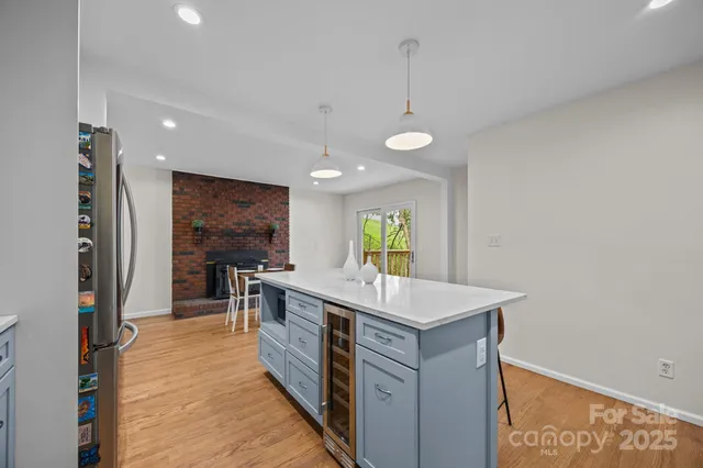 a view of a kitchen counter space