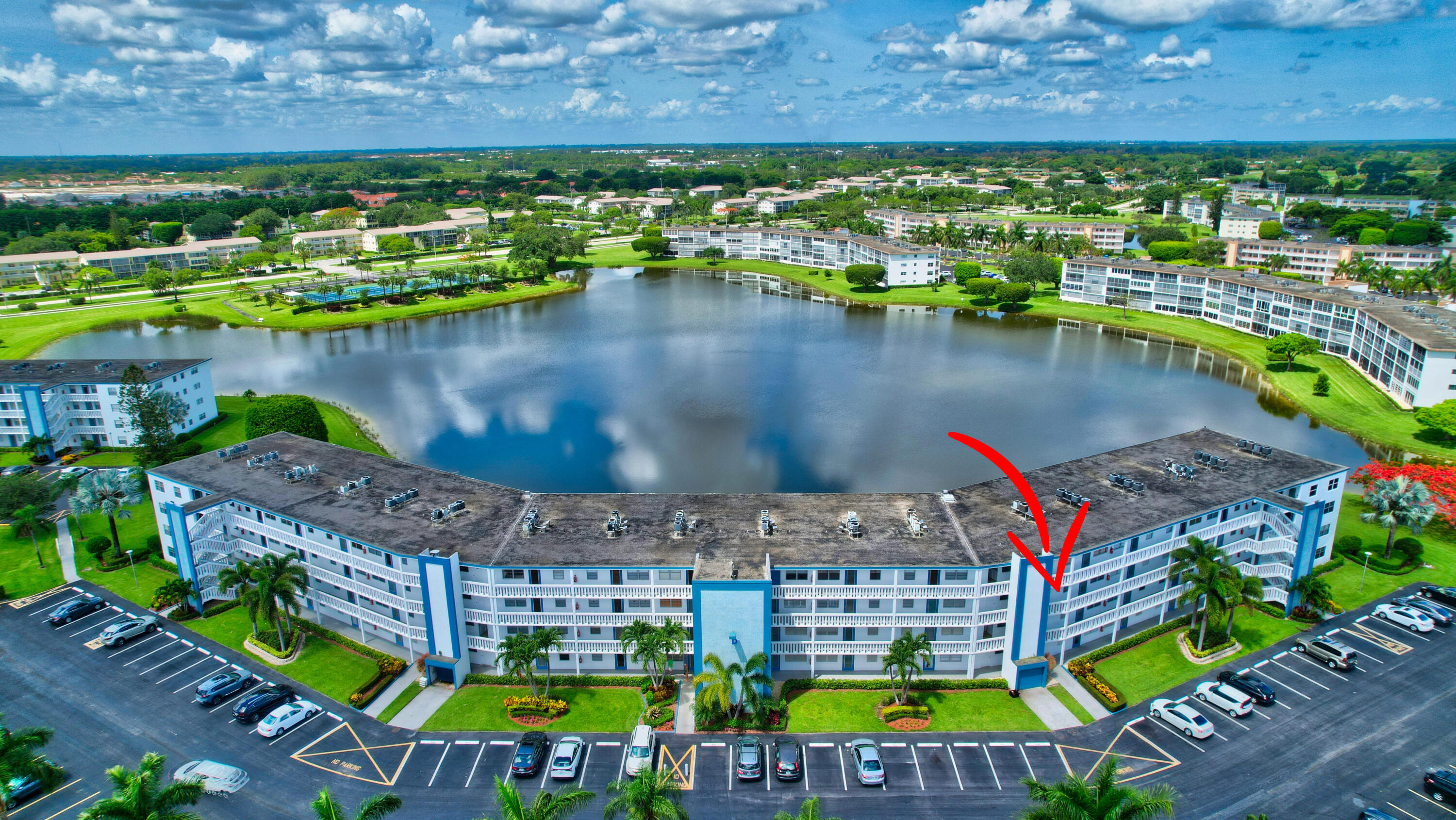 3063 Exeter, Unit 3063 Boca Raton, FL 33434 - Photo 23 of 57 Aerial lake views