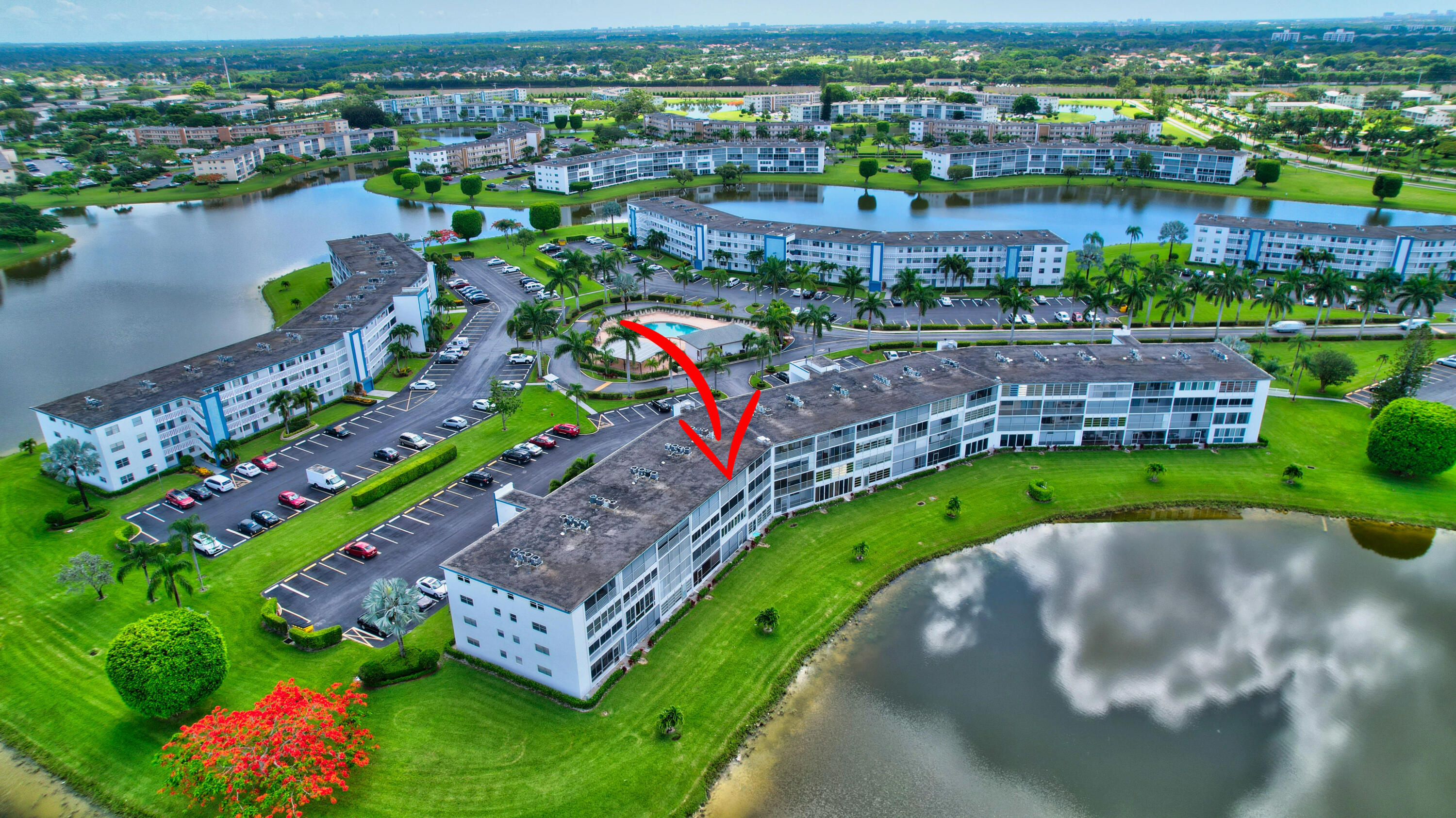 3063 Exeter, Unit 3063 Boca Raton, FL 33434 - Photo 52 of 57 Aerial exeter D lake views