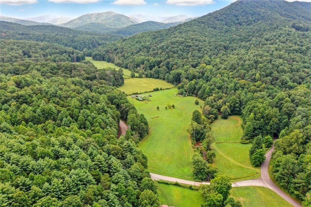 0 Old Bucktown Road Ellijay, GA 30536 - Photo 22 of 26 an aerial view of a residential houses with outdoor space and trees all around
