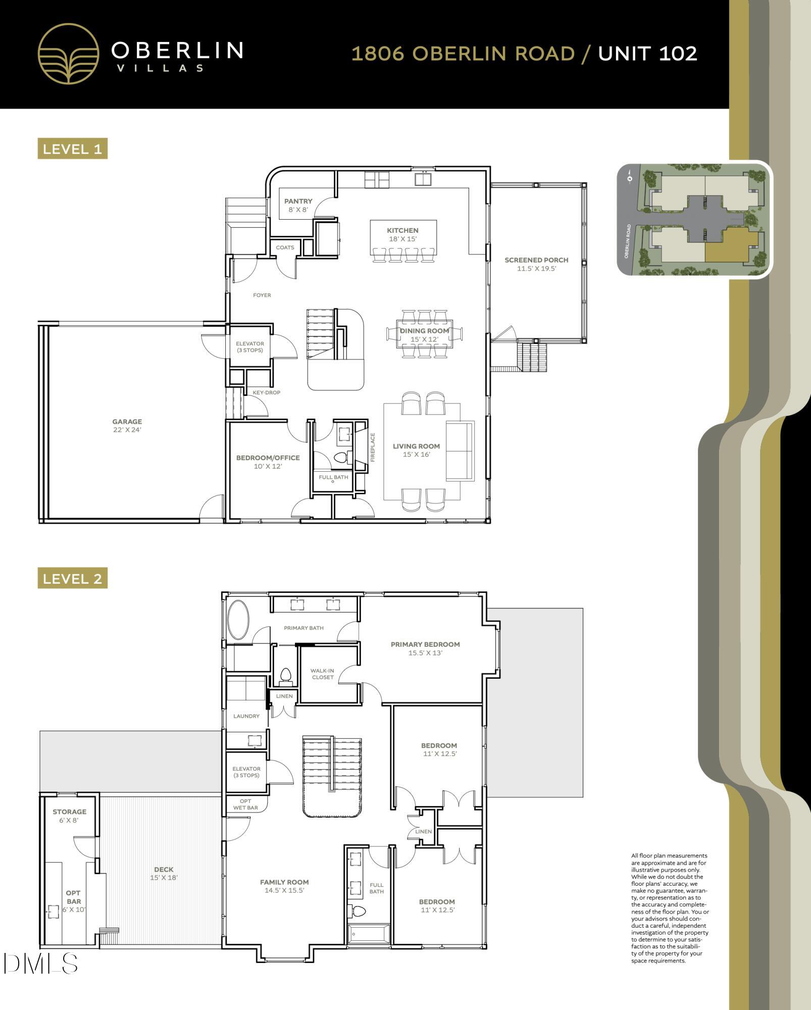 1806 Oberlin Road, Unit 102 Raleigh, NC 27608 - Photo 17 of 28 Oberlin_Villas_Floor_Plans_1806 102