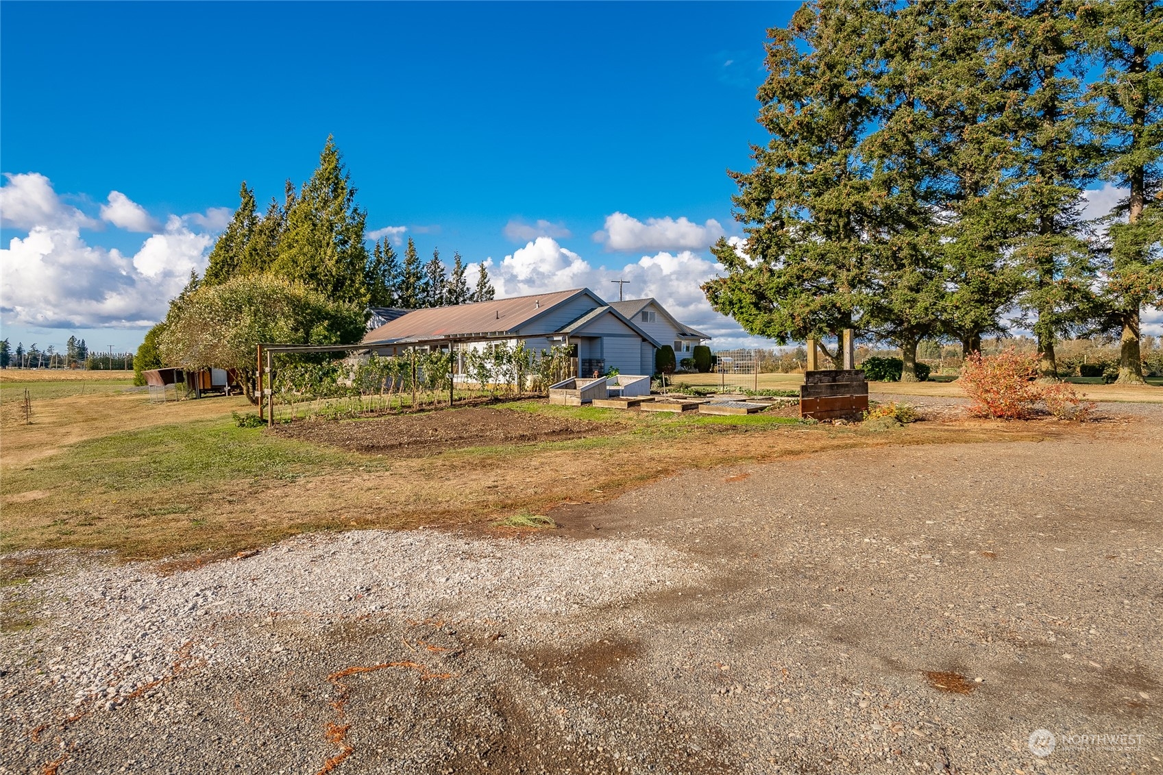 1243 Abbot Road Lynden, WA 98264 - Photo 17 of 40 a view of a house with basketball court