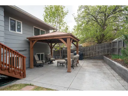 a view of outdoor space with seating area