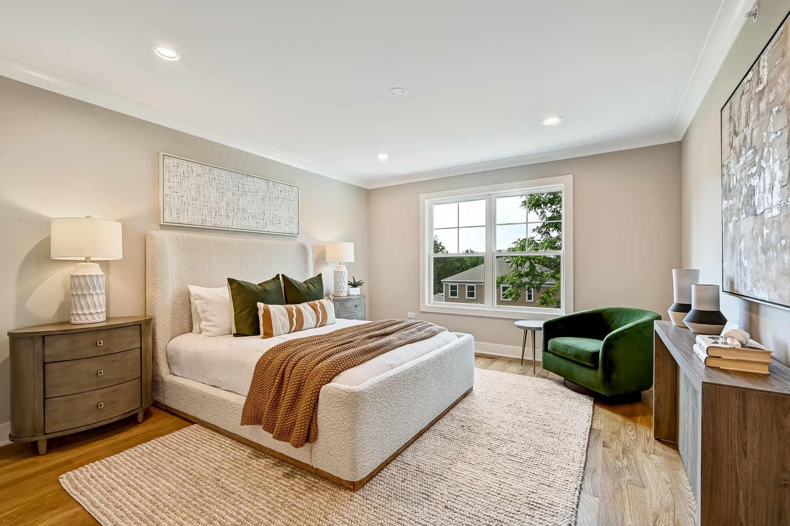 143 Harding Avenue Glen Ellyn, IL 60137 - Photo 27 of 40 a bedroom with a bed and a couch with window
