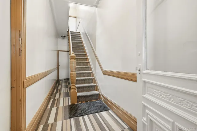 a view of a staircase