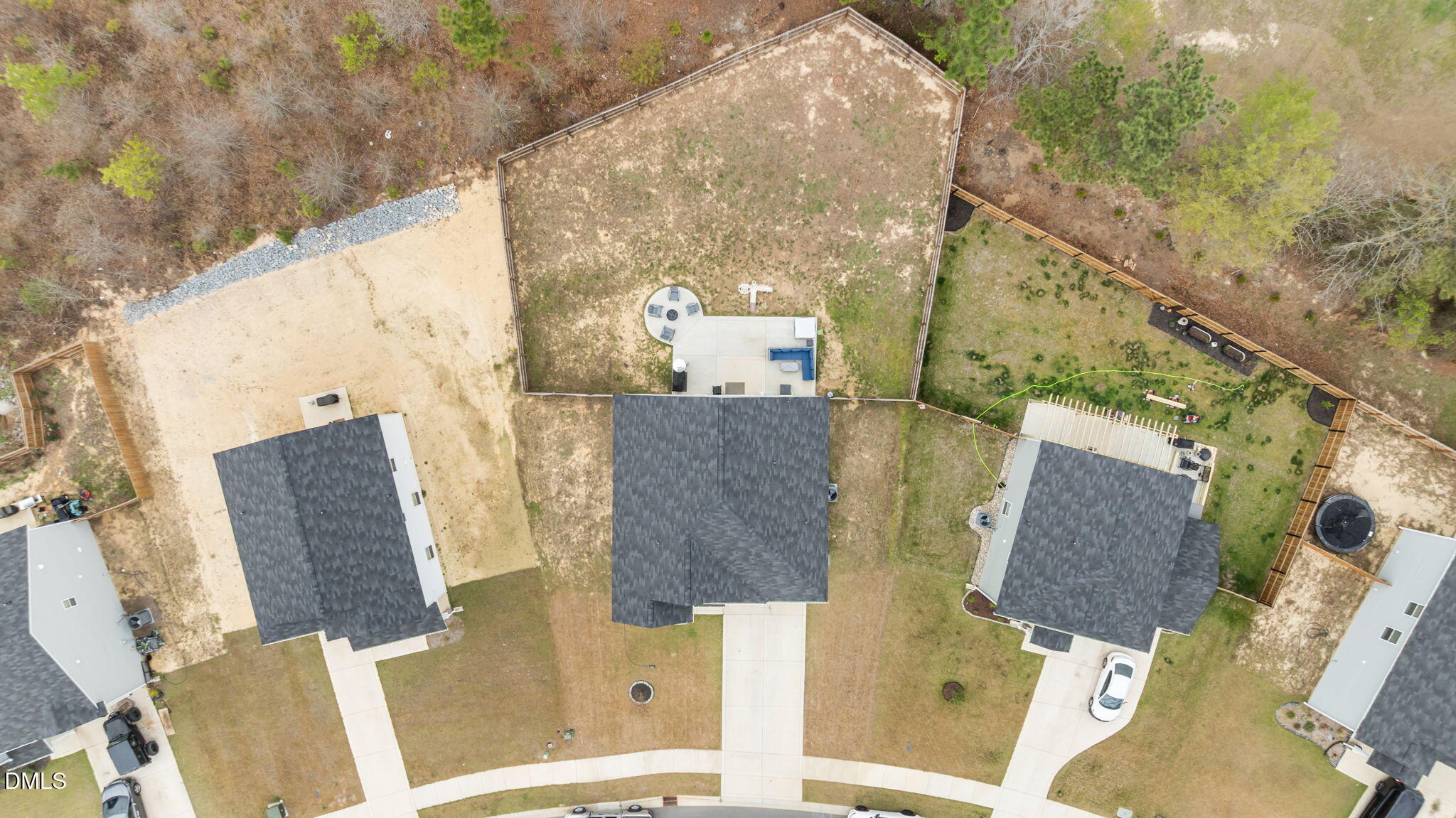 174 Cobra Lane Raeford, NC 28376 - Photo 30 of 32 an aerial view of residential houses with outdoor space