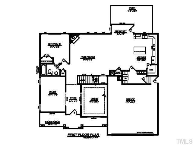 2928 Elmfield Street Raleigh, NC 27614 - Photo 3 of 4 1st Floor Plan