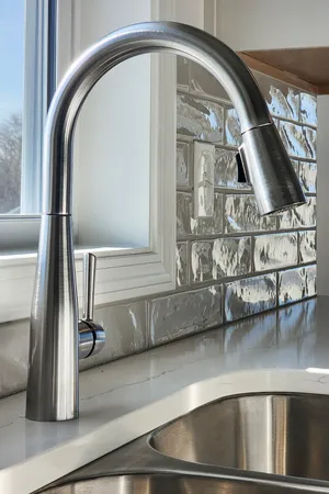 a close view of sink