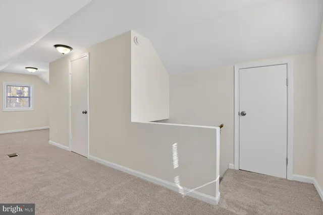 a view of an empty room