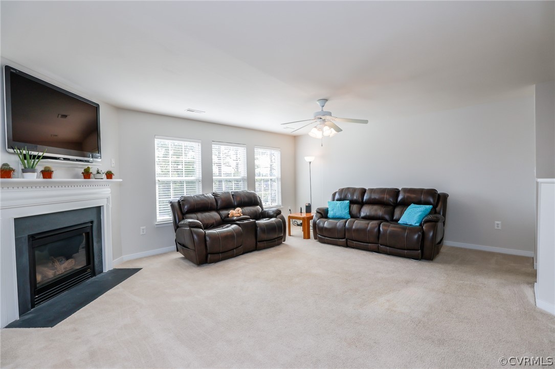 519 Ridgemoor Place Midlothian, VA 23114 - Photo 8 of 45 The Family room is bright and spacious with a Gas