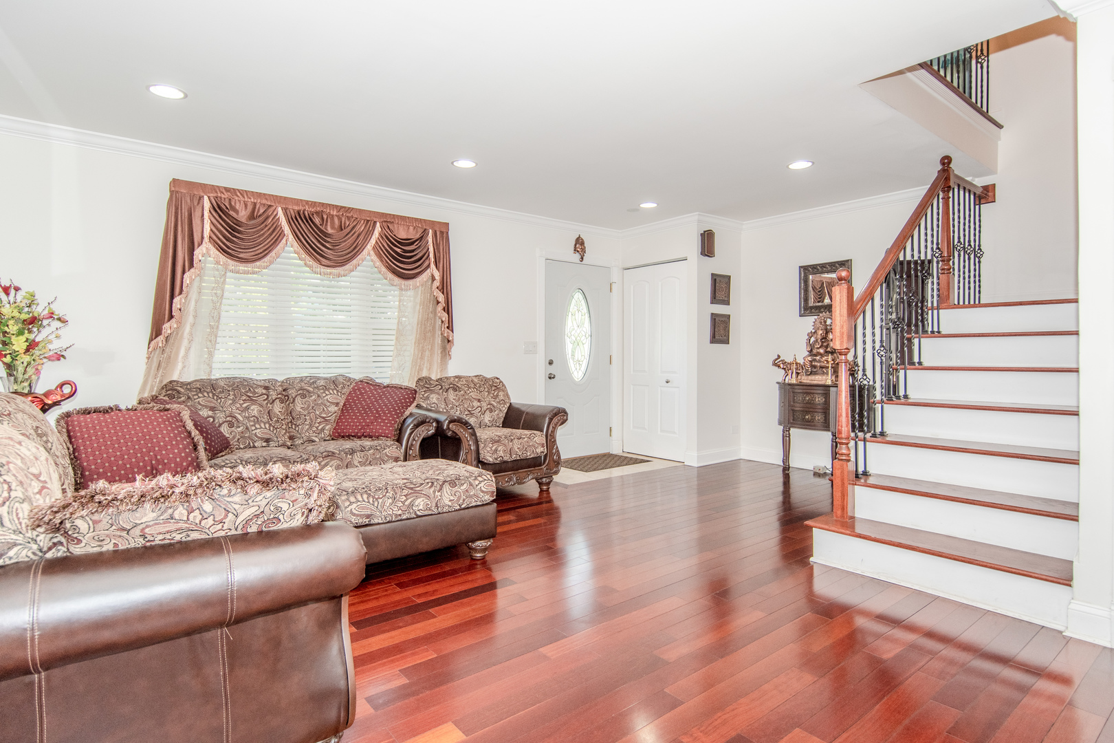 1144 Needham Road Naperville, IL 60563 - Photo 3 of 52 a living room with furniture and wooden floor