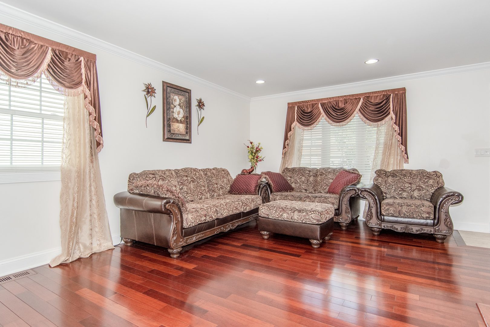 1144 Needham Road Naperville, IL 60563 - Photo 4 of 52 a living room with furniture and a wooden floor
