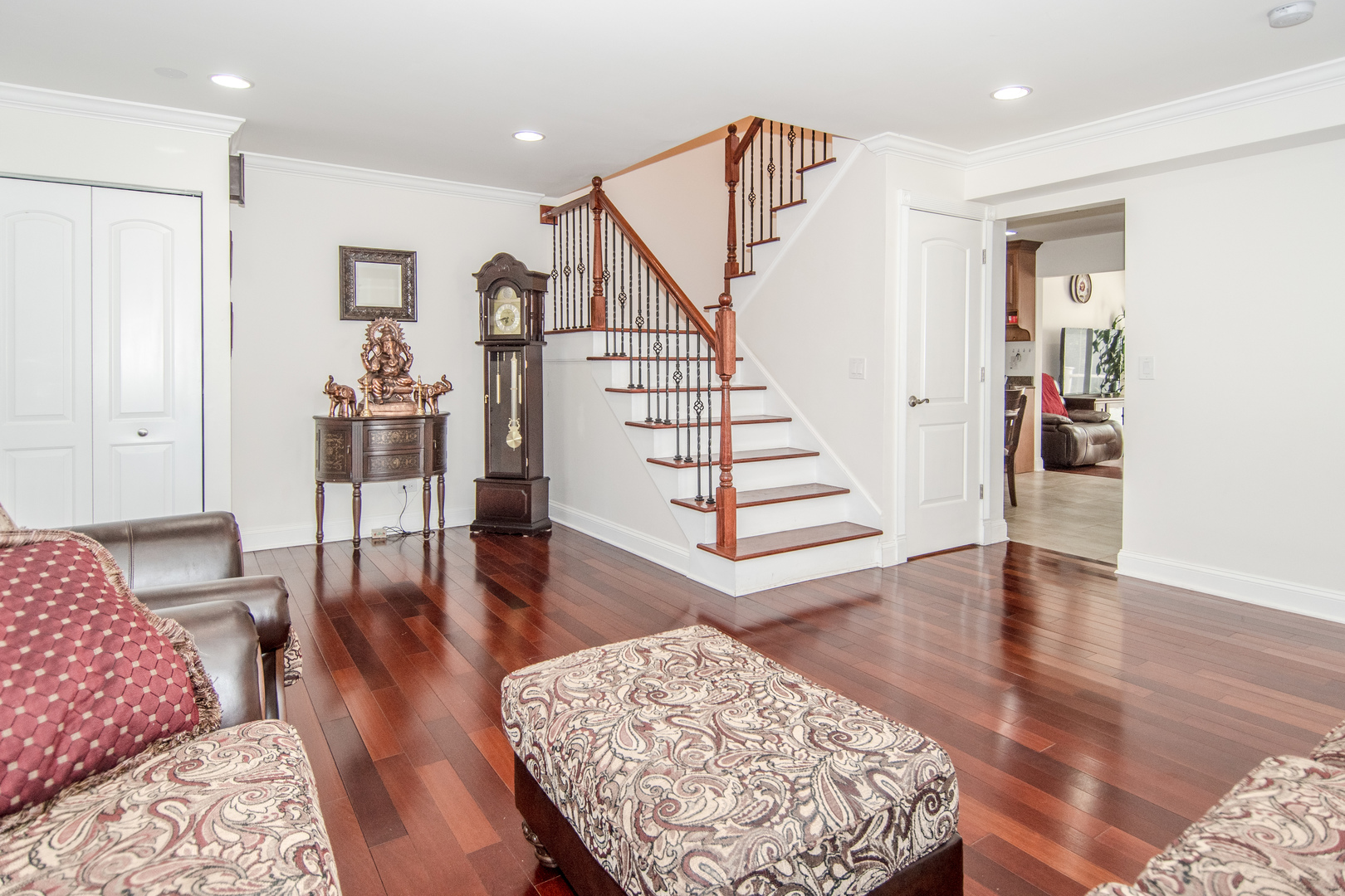 1144 Needham Road Naperville, IL 60563 - Photo 5 of 52 a living room with furniture and wooden floor