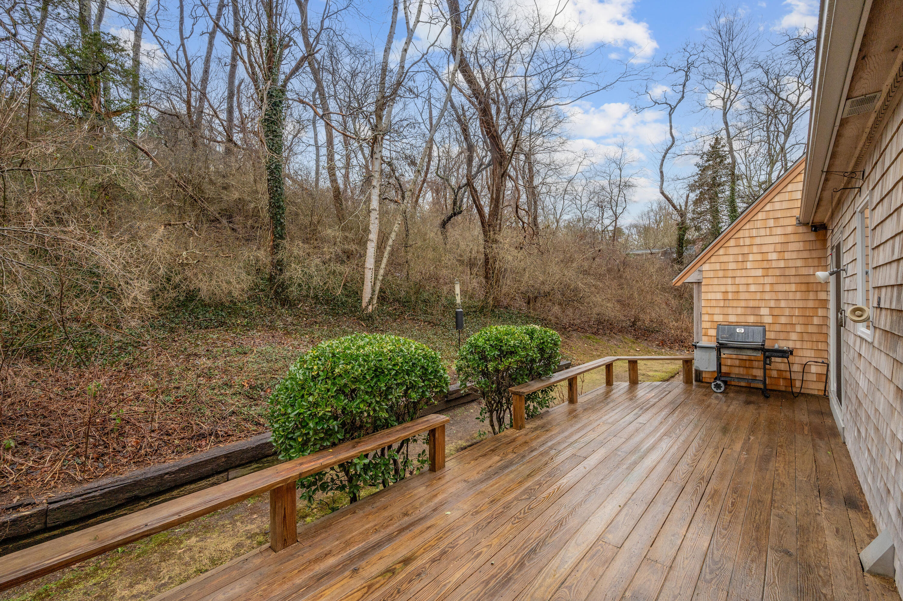 538 South Orleans Road Orleans, MA 02653 - Photo 10 of 35 a view of balcony with chairs and wooden fence
