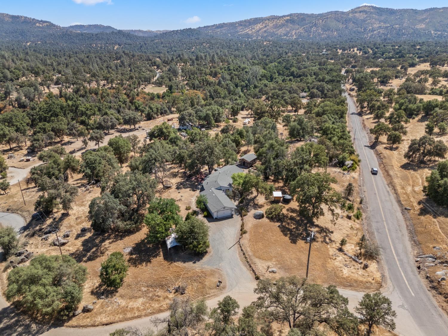 4577 Totokon Road Mariposa, CA 95338 - Photo 24 of 57 an aerial view of residential house and green space