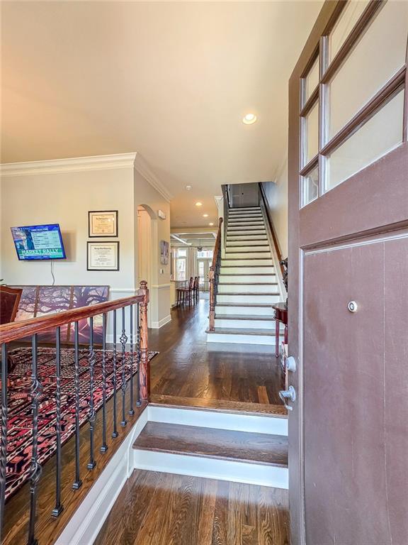 302 Riversgate Drive, Unit 55 Atlanta, GA 30339 - Photo 4 of 40 a view of entryway with wooden floor