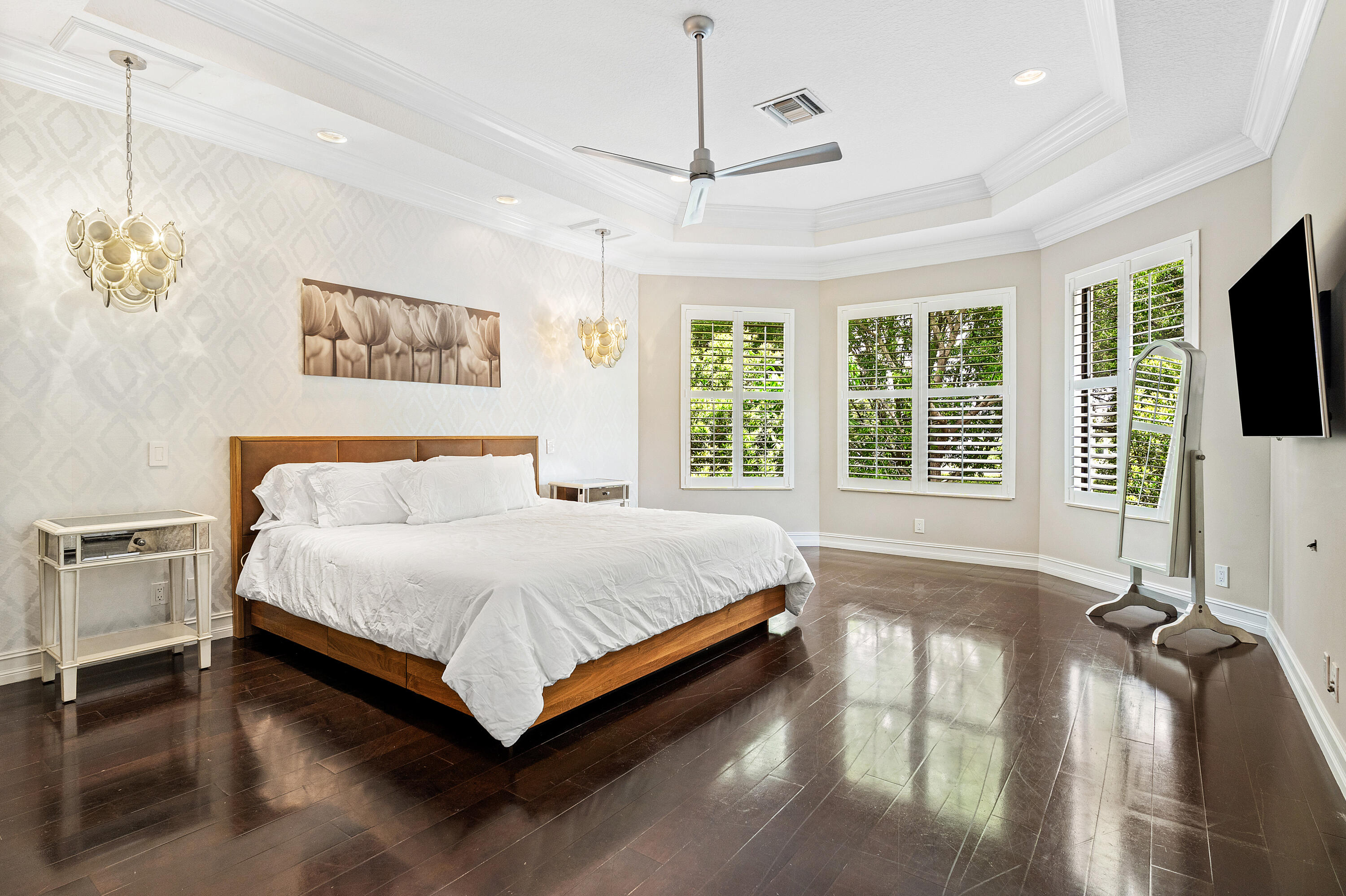 17657 Middlebrook Way Boca Raton, FL 33496 - Photo 33 of 98 a bed room with a bed window and a flat screen tv