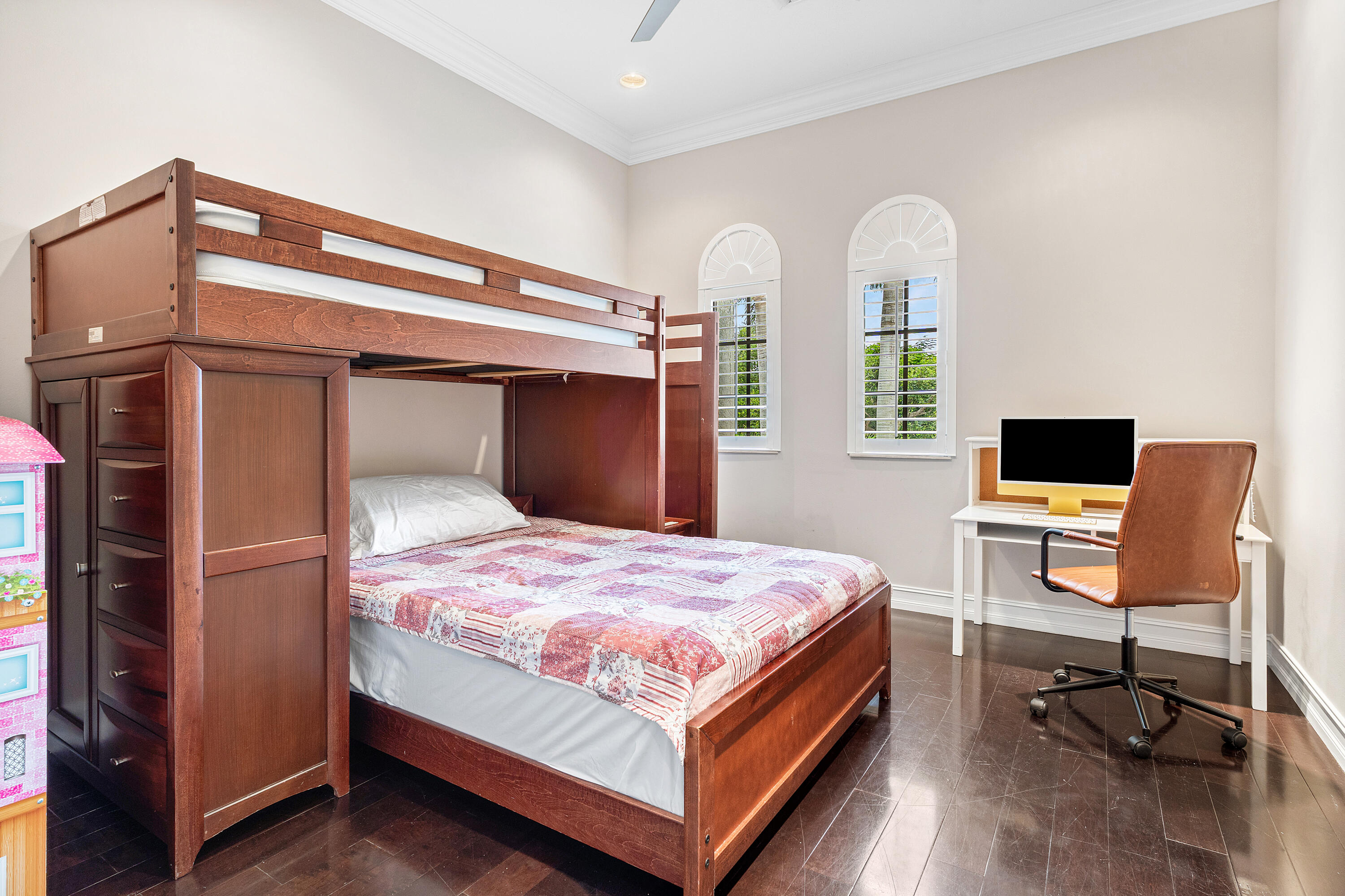 17657 Middlebrook Way Boca Raton, FL 33496 - Photo 43 of 98 a bedroom with a bed and a desk