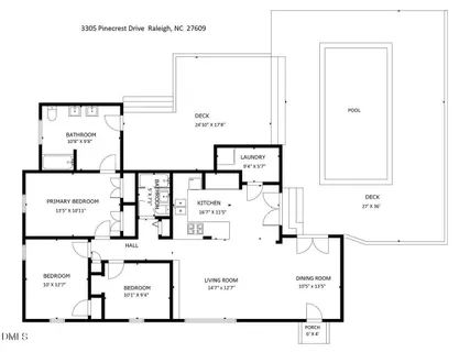 $395,000 | 3305 Pinecrest Drive, Raleigh, NC 27609