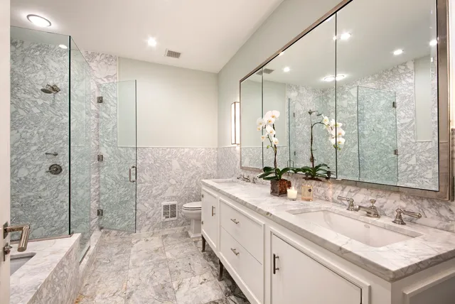 a view of a outdoor seating area with potted plants