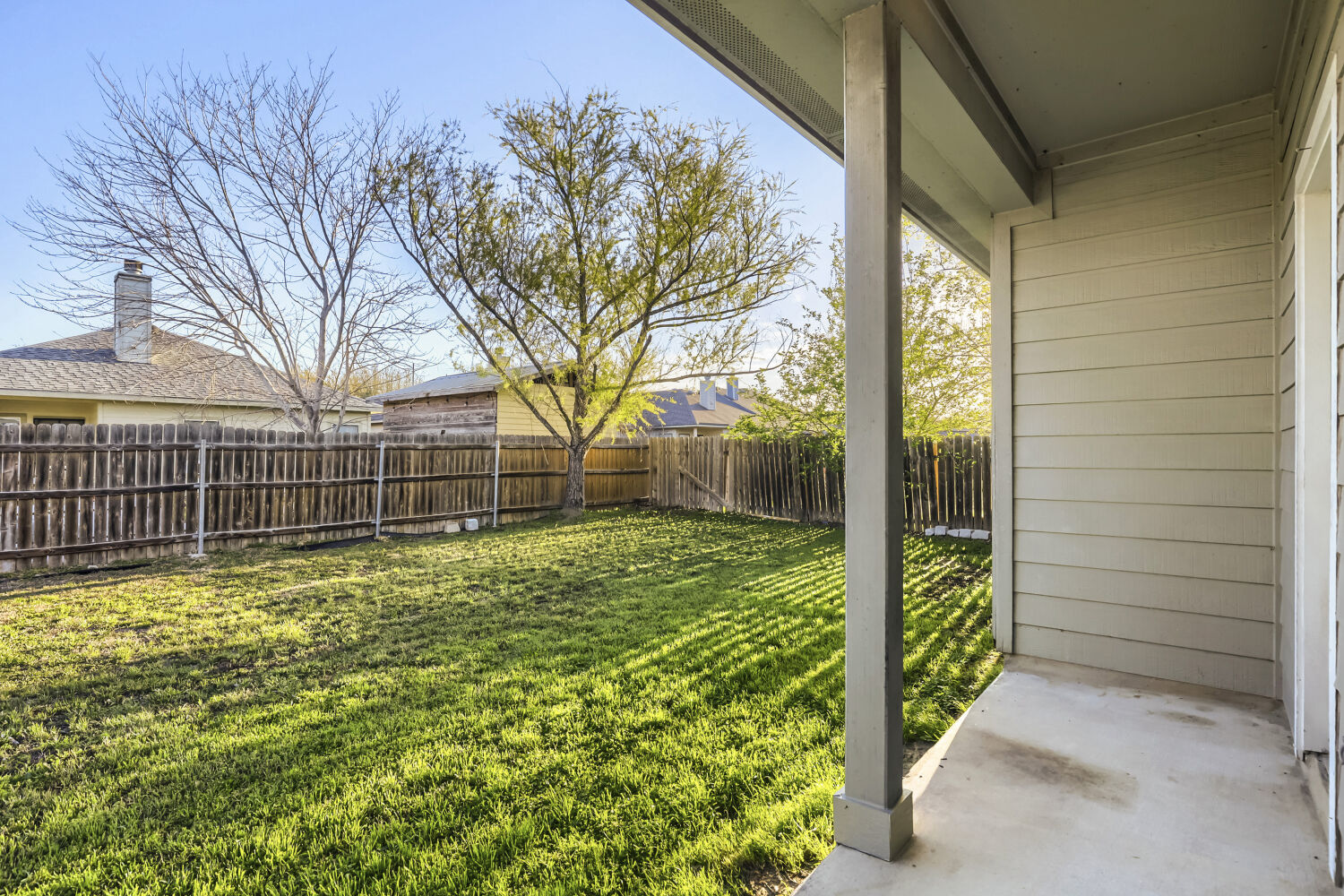 11502 Liberty Street Manor, TX 78653 - Photo 16 of 18 a view of a backyard with pathway