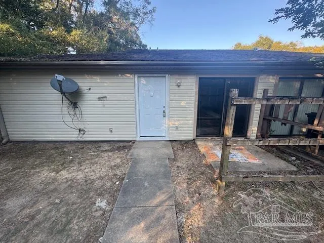 a front view of a house