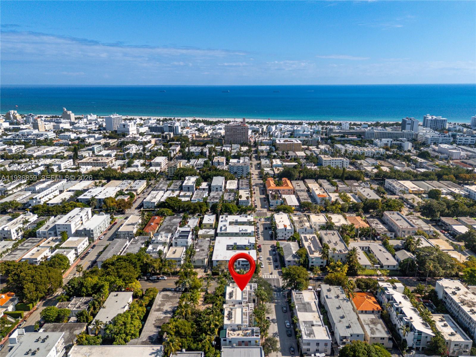 1005 8th Street, Unit 204 Miami Beach, FL 33139 - Photo 32 of 33 an aerial view of city and ocean