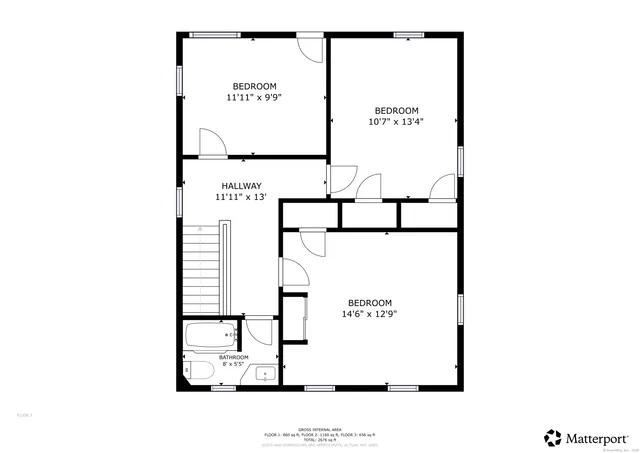 a picture of a bench in front of a door