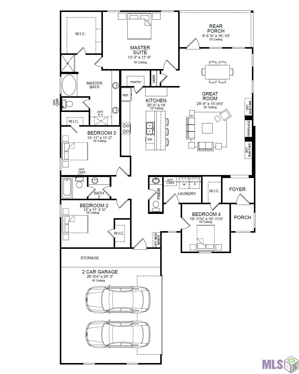 21489 Blue Fin Drive Springfield, LA 70462 - Photo 29 of 29 Franklin - floorplan