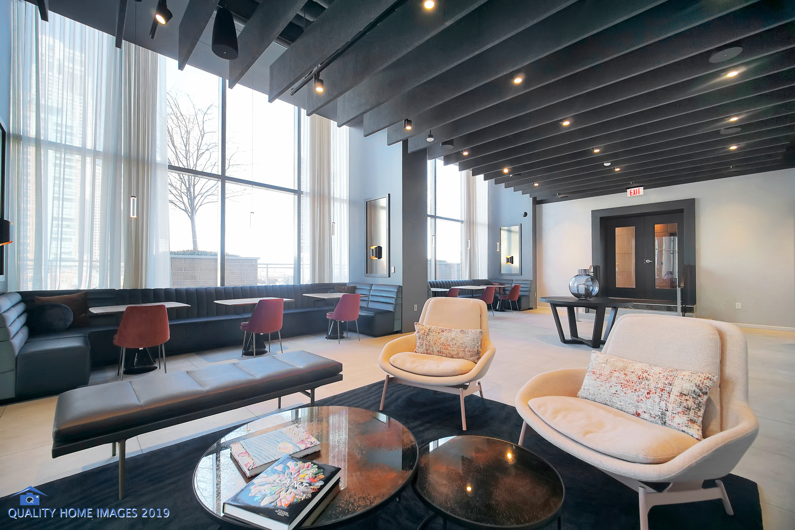 450 East Waterside Drive, Unit 3301 Chicago, IL 60601 - Photo 33 of 44 a living room with furniture and a large window