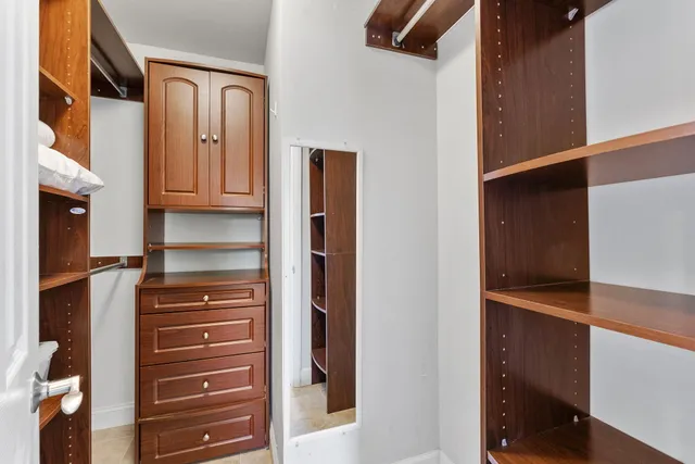 a view of walk in closet