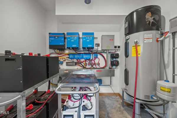 a view of storage and utility room